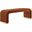 Koda Performance Velvet Waterfall Long Bench In Rust