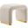 Koda Performance Velvet Waterfall Stool In Brass Almond