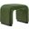 Koda Performance Velvet Waterfall Stool In Moss Green