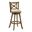 Kodi Swivel Bar Height Bar Stool In Sepia Brown and Light Scone