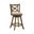 Kodi Swivel Counter Height Bar Stool In Sepia Brown and Grey
