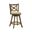 Kodi Swivel Counter Height Bar Stool In Sepia Brown and Light Scone