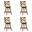 Kodi Swivel Counter Height Bar Stool Set of 4 In Sepia Brown and Light Scone
