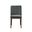 Kody Upholstered Dining Chair Set of 2 In Green and Brown