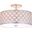 Kora Quatrefoil 3-Light Silver Flush Mount