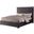 Kressa Velour Fabric Tufted California King Platform Bed In Dark Gray