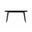 Krevor 55 Inch Dining Table with Sintered Stone Top In Black and Silver