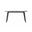 Krevor 62 Inch Dining Table with Sintered Stone Top In Dark Grey and Silver
