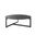 Krike 40 Inch Round Coffee Table with Tempered Glass Top In Gray