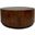 Krissa 30 Inch Round Mango Wood Coffee Table In Chestnut