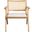 Krystine Rattan Accent Chair In Natural