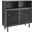 Kurtis 47 Inch Display Cabinet In Charcoal