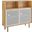 Kurtis 47 Inch Display Cabinet In Oak