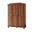Kyle 3-Door Wardrobe with Raised Panel Doors In Mocha