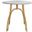 Kylie Rattan Bistro Table in Grey and White