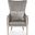 Kyndall Club Chair With Accent Pillow In Grey