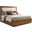 La Costa Pendry Queen Upholstered Panel Bed In Brown