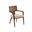 La Costa Serrano Woven Arm Chair In Brown