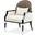 La Francaise Accent Chair In Cafe Black