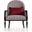 La Francaise Accent Chair In Domino Black