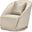 La Rachelle Swivel Chair In Gold Rush and Champagne