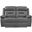 Laconia Double Reclining Loveseat In Dark Gray
