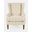 Lacroix Upholstered Wingback Accent Chair In Parchment