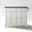 Lafayette Granite Top Full Size Kitchen Island/Cart In White and Gray