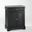 Lafayette Granite Top Portable Kitchen Island/Cart In Black and Gray