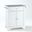Lafayette Granite Top Portable Kitchen Island/Cart In White and Gray