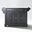 Lafayette Stone Top Full Size Kitchen Island/Cart In Black and White