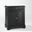 Lafayette Stone Top Portable Kitchen Island/Cart In Black and White