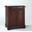 Lafayette Stone Top Portable Kitchen Island/Cart In Mahogany and White