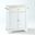 Lafayette Wood Top Portable Kitchen Island/Cart In White and Natural