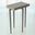 Laforge Accent Table In Natural Iron With Flamed Granite Top