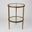 Laforge Two Tier Side Table In Antique Gold