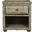 Lagos Natural Kubu Grey Wicker Nightstand with Drawer and 8 Inch Storage