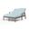 Laguna Double Chaise Lounge in Canvas Skyline