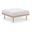 Laguna Fabric Upholstered Outdoor Patio Modular Ottoman In Beige and Natural