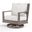 Laguna Swivel Club Rocker in Canvas Flax