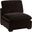 Lakeview Upholstered Armless Chair Dark Chocolate