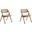 Lambinet Folding Dining Chair In Nature Cane Set of 2