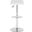 Lamita White Swivel Bar Stool