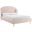 Lana Queen Performance Velvet Wingback Platform Bed In Pink