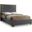 Lana Velvet King Bed In Grey