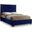 Lana Velvet Queen Bed In Navy