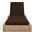 Lanai Wood Chaise Lounge Chair In Natural and Dark Brown