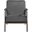 Landers Accent Chair In Gray and Walnut