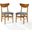 Landon 2-Piece Wood Dining Chairs W/Upholstered Seat In Acorn