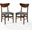 Landon 2-Piece Wood Dining Chairs W/Upholstered Seat In Mahogany